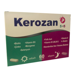 Kerozan P Takviye Edici Gıda 5+5 - 60 Kapsül