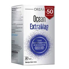 Orzax Ocean ExtraMag Üçlü Magnezyum Kombinasyonu 90 Tablet