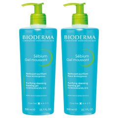 Bioderma Sebium Foaming Temizleme Jeli 2x500 ml