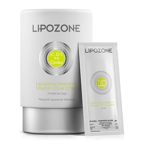 Lipozone C Vitamin D3 Çinko 10 Saşe
