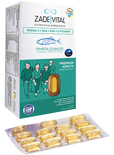 Zade Vital Premium Omega 3 Balık Yağı Yetişkinler İçin 50 Kapsül