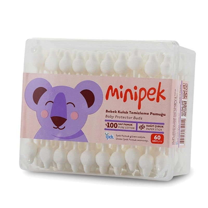 İpek Bebek Kulak Çubuğu Minipek 60 Adet
